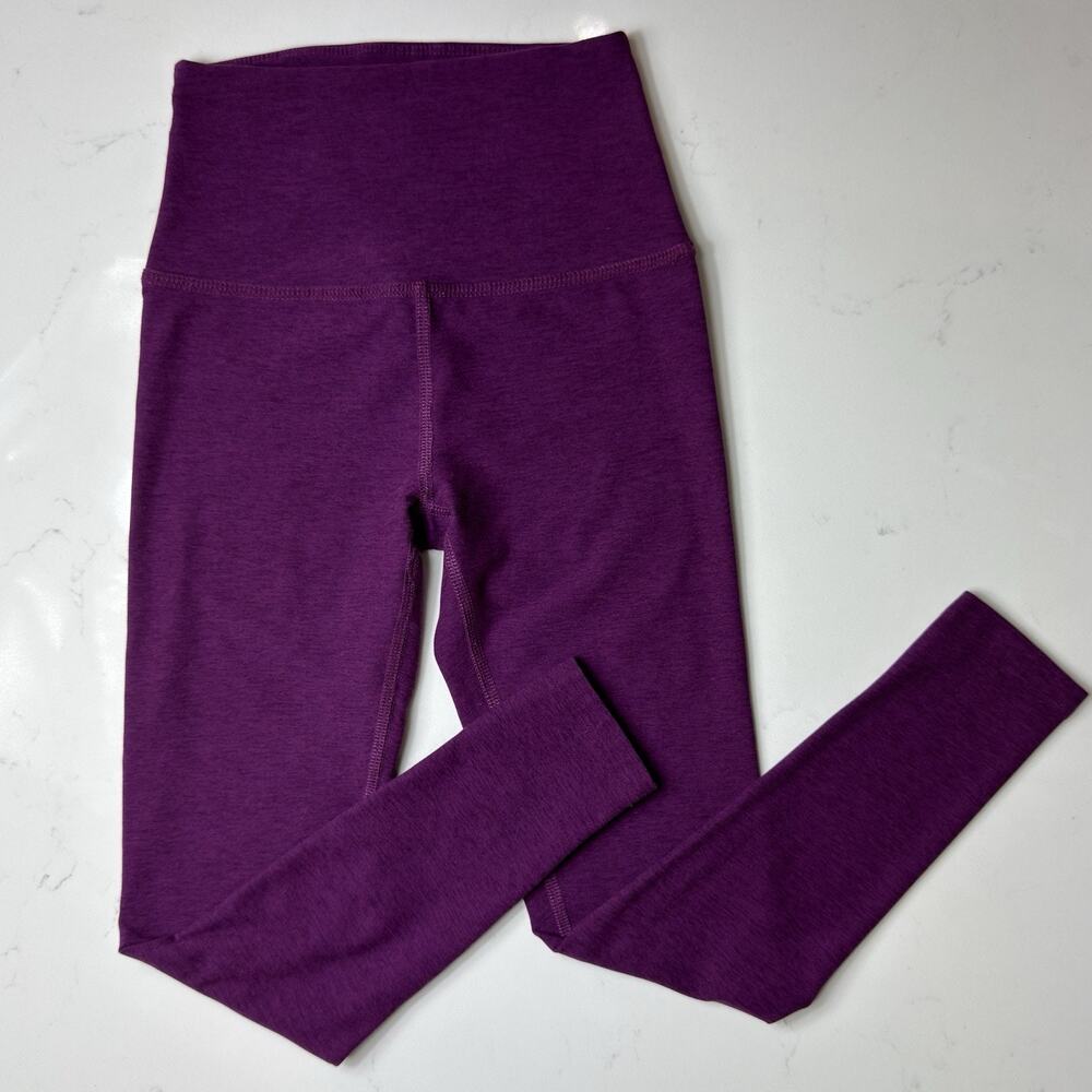 Beyond Yoga Space dye Midi High Waisted Legging Heather Purple Women’s Size XS